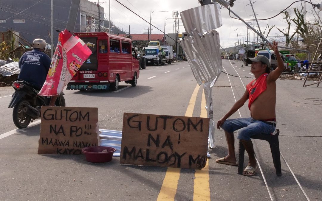 IN PHOTOS: “Gutom na po” – Surigao City survivors call for relief in Odette aftermath