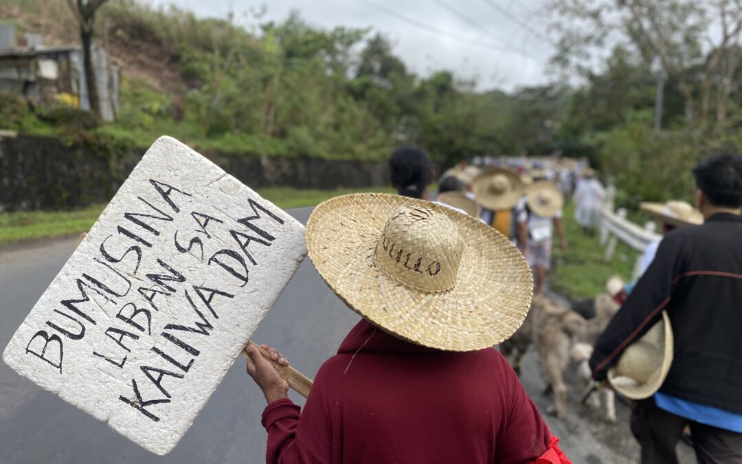 Farmers walk against Kaliwa Dam