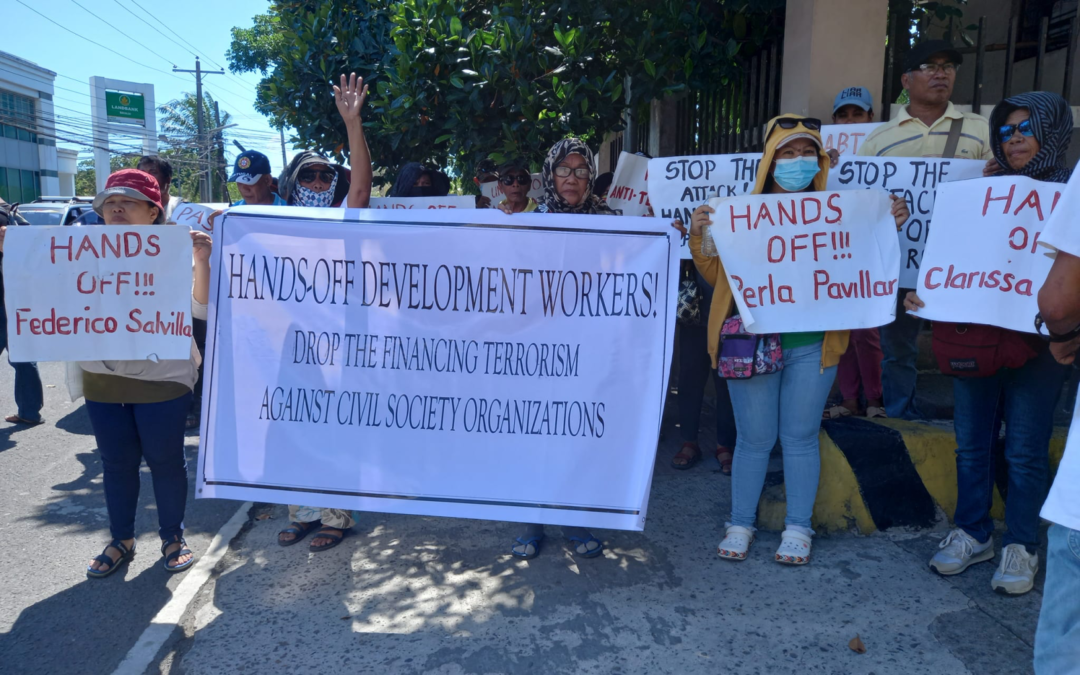 Rights groups demand release of development workers accused of ‘financing terrorism’ in central Philippines